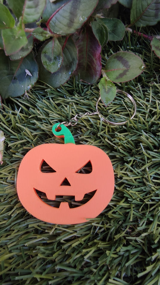 Pumpkin Halloween Keychain