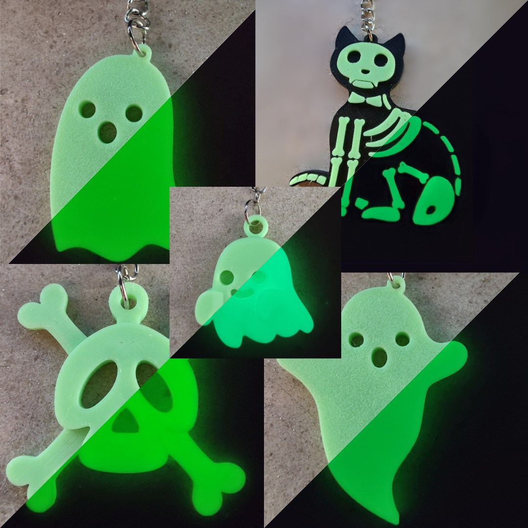 Glow In The Dark Halloween Keychain