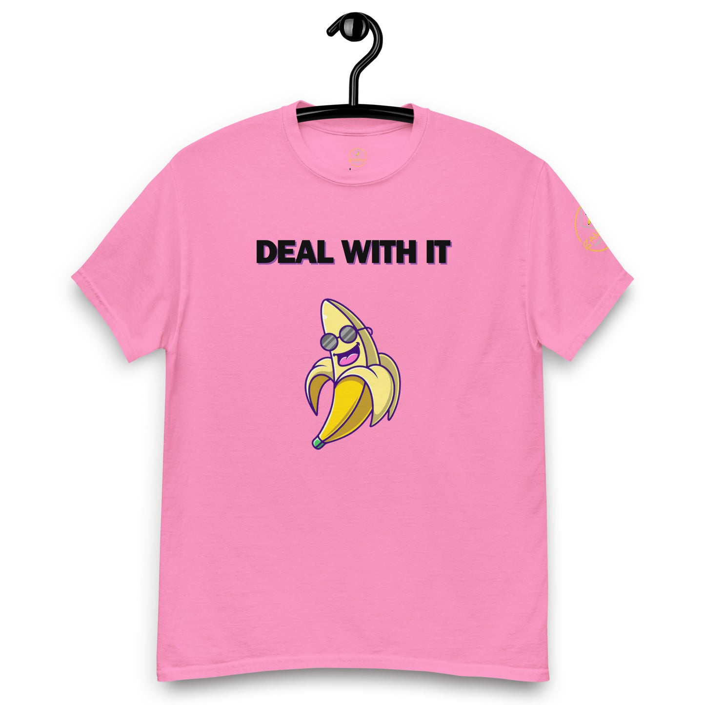 Mostre sua atitude com a t-shirt clássica unissexo "Deal with it"