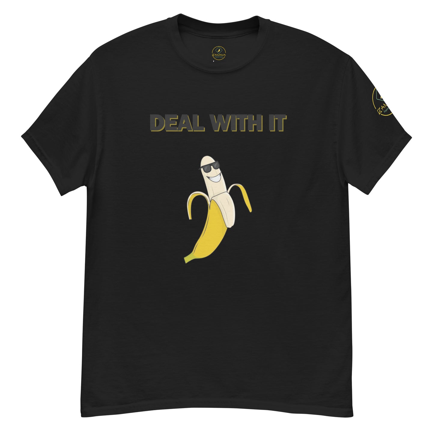 Mostre sua atitude com a t-shirt unissexo "Deal with it"