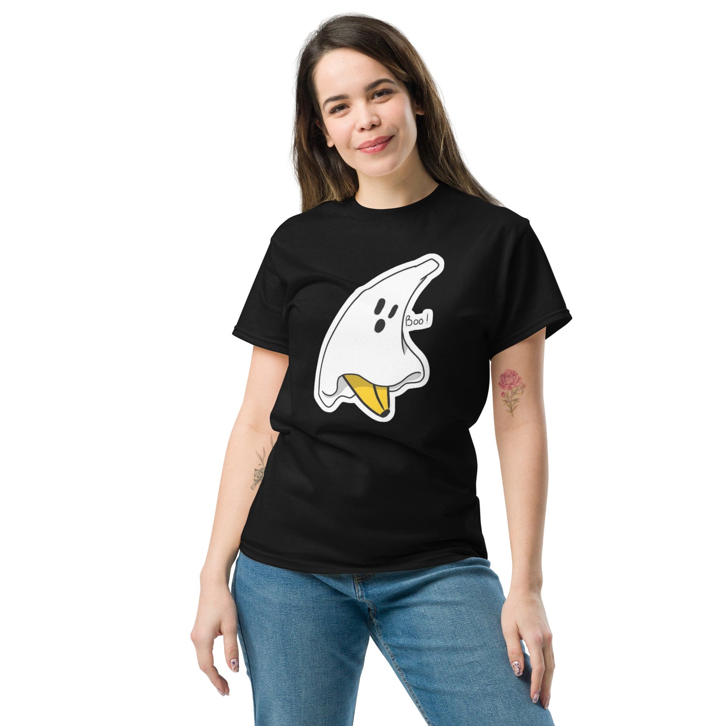 Banana Ghost T-shirt unissexo