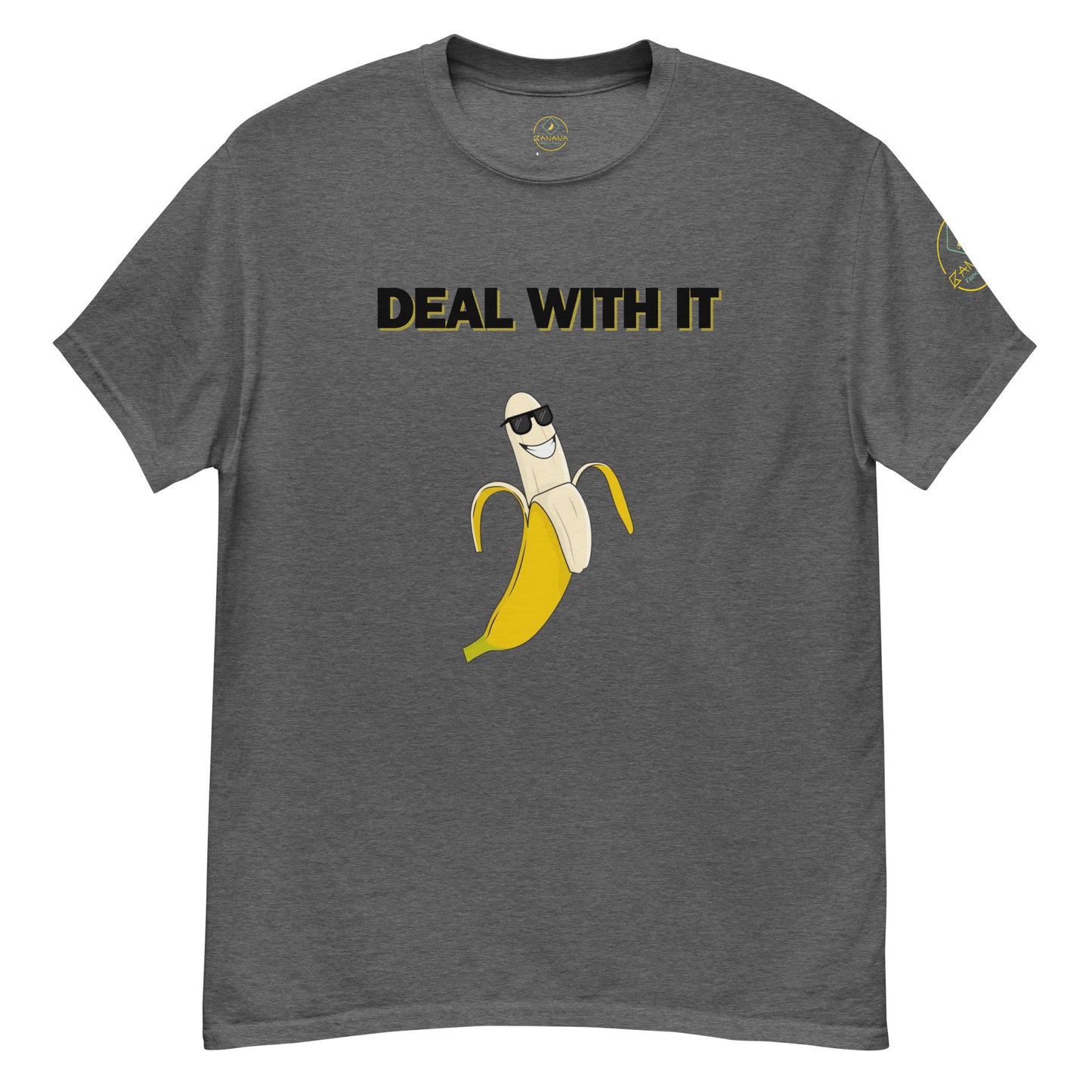 Mostre sua atitude com a t-shirt unissexo "Deal with it"