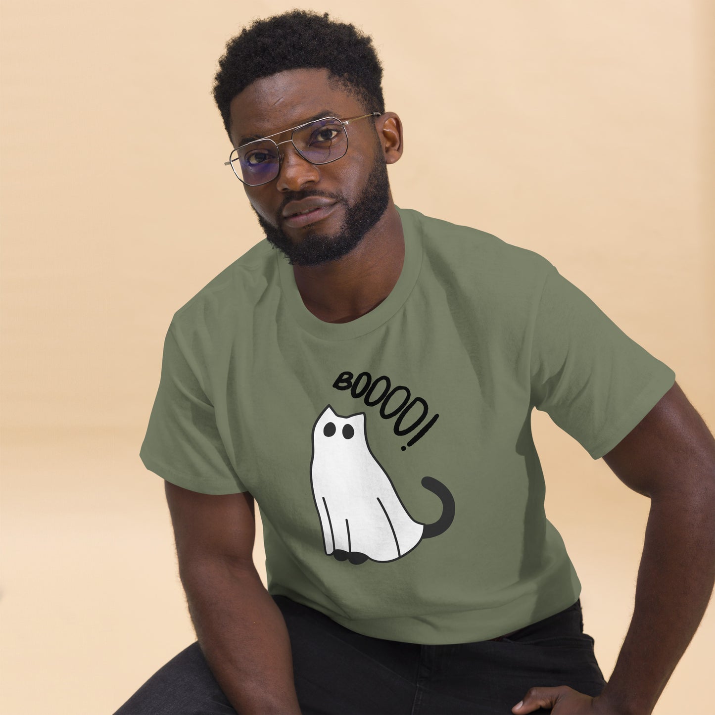 Ghost cat Unisex classic tee