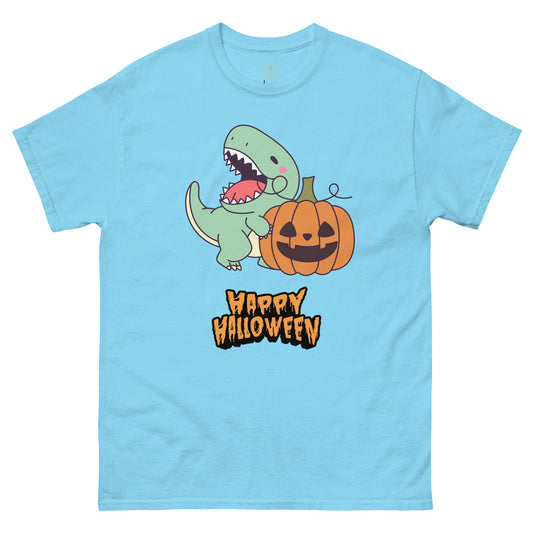 T-shirt unissexo Halloween Dinossauro