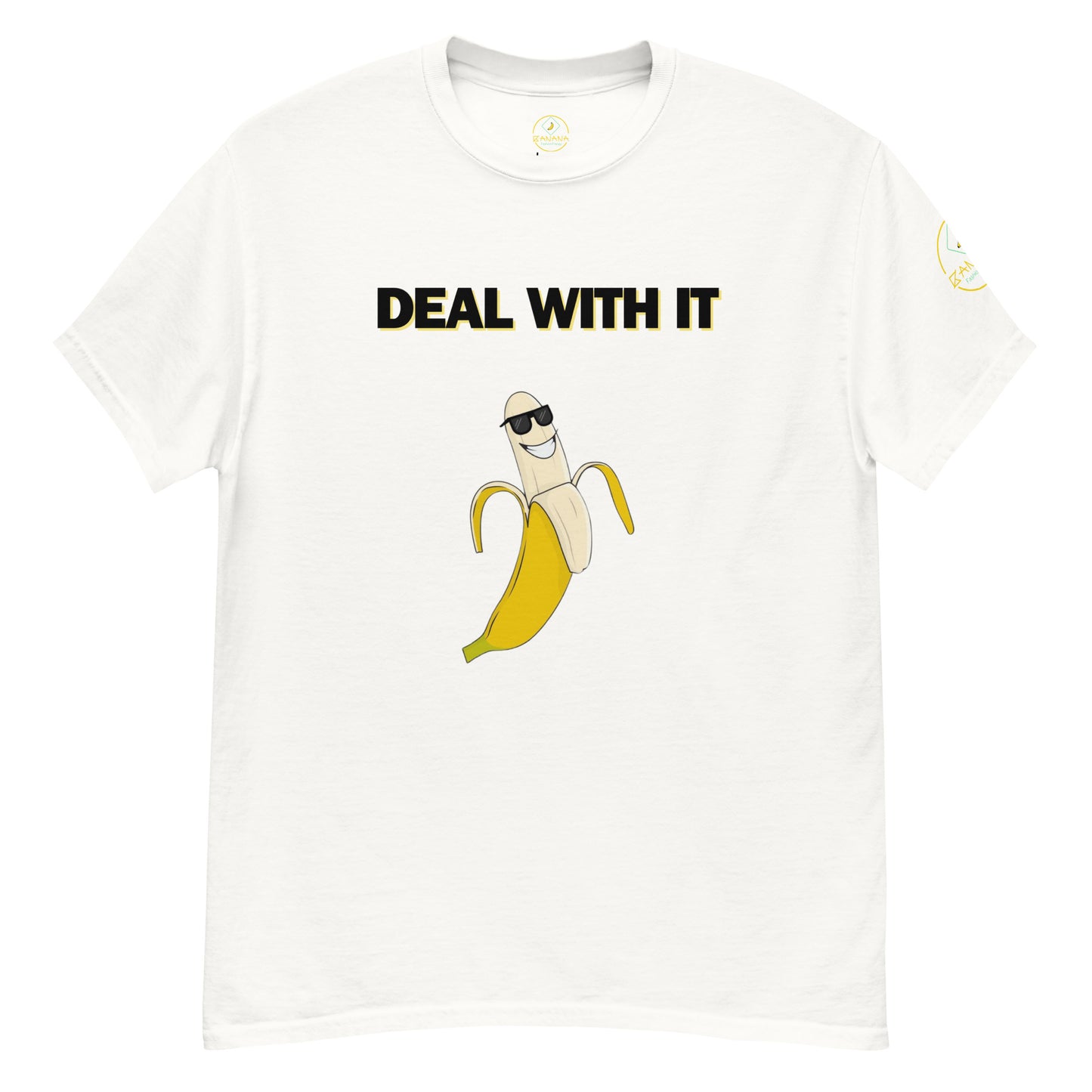 Mostre sua atitude com a t-shirt unissexo "Deal with it"