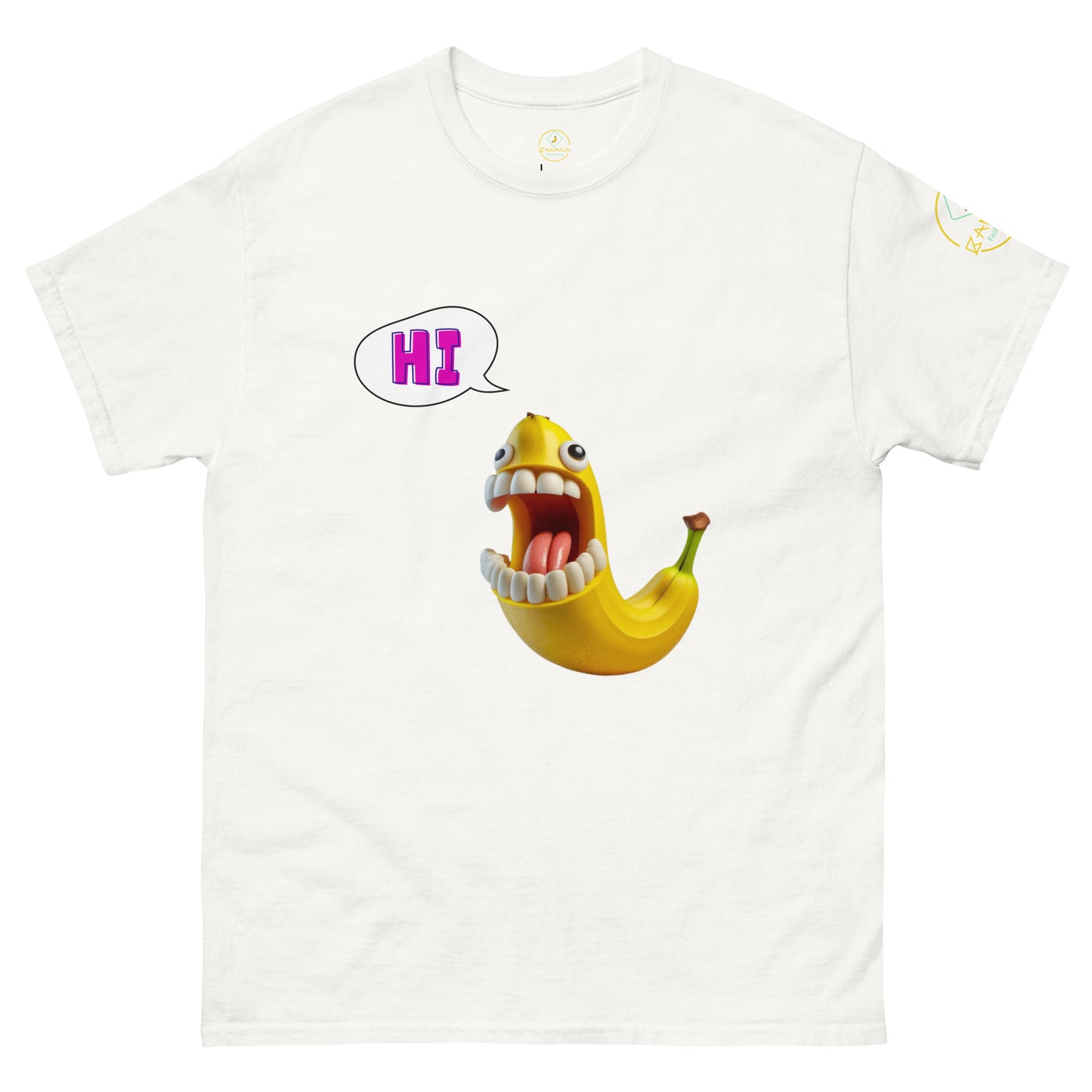 T-shirt clássica unissexo "HI"