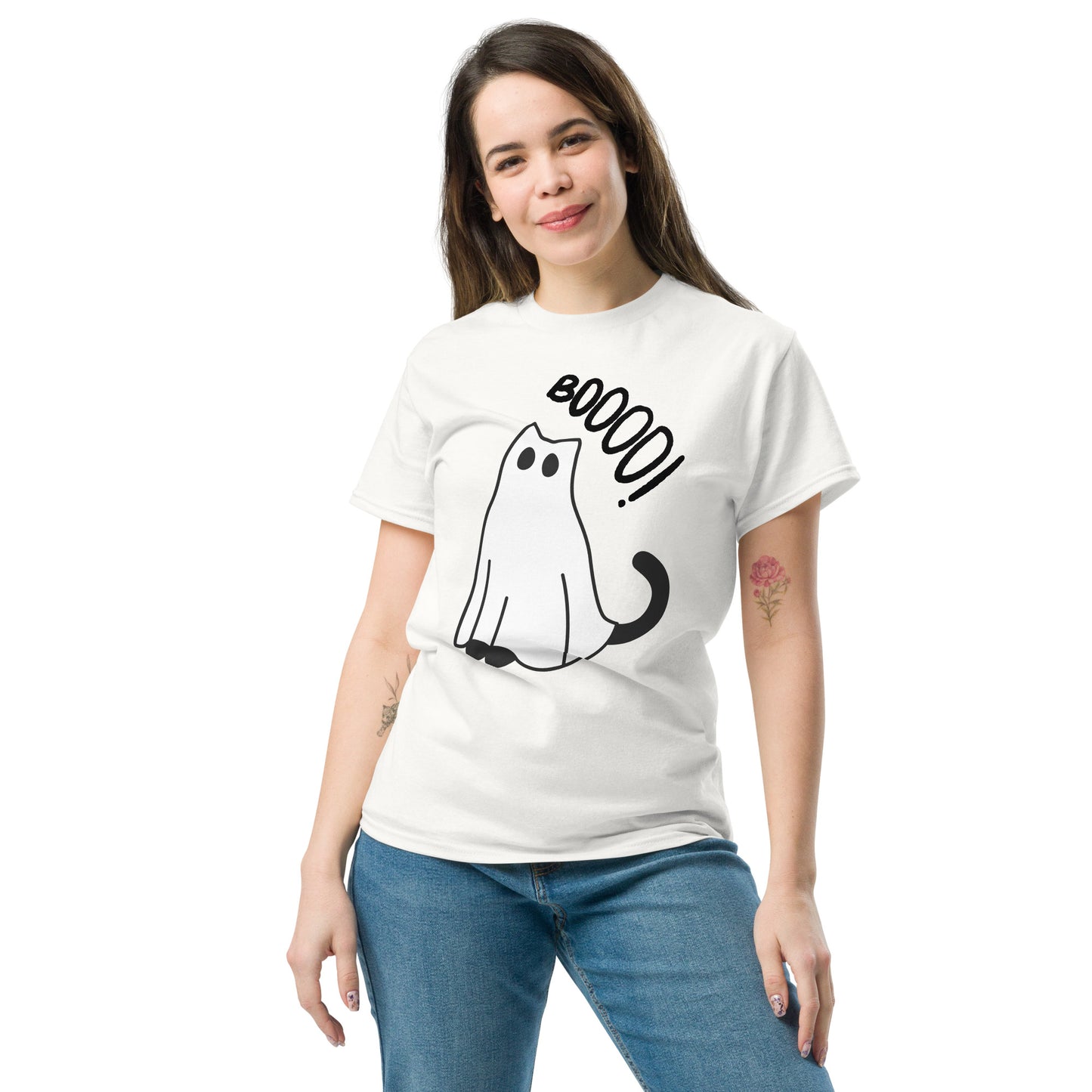 Ghost cat Unisex classic tee