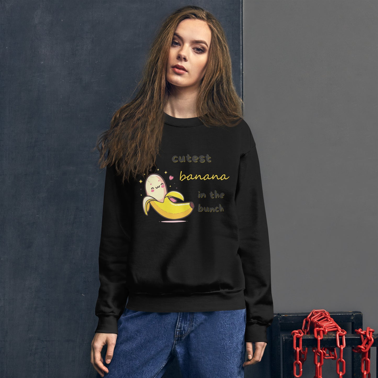 Sweatshirt Unissexo Banana Fofo