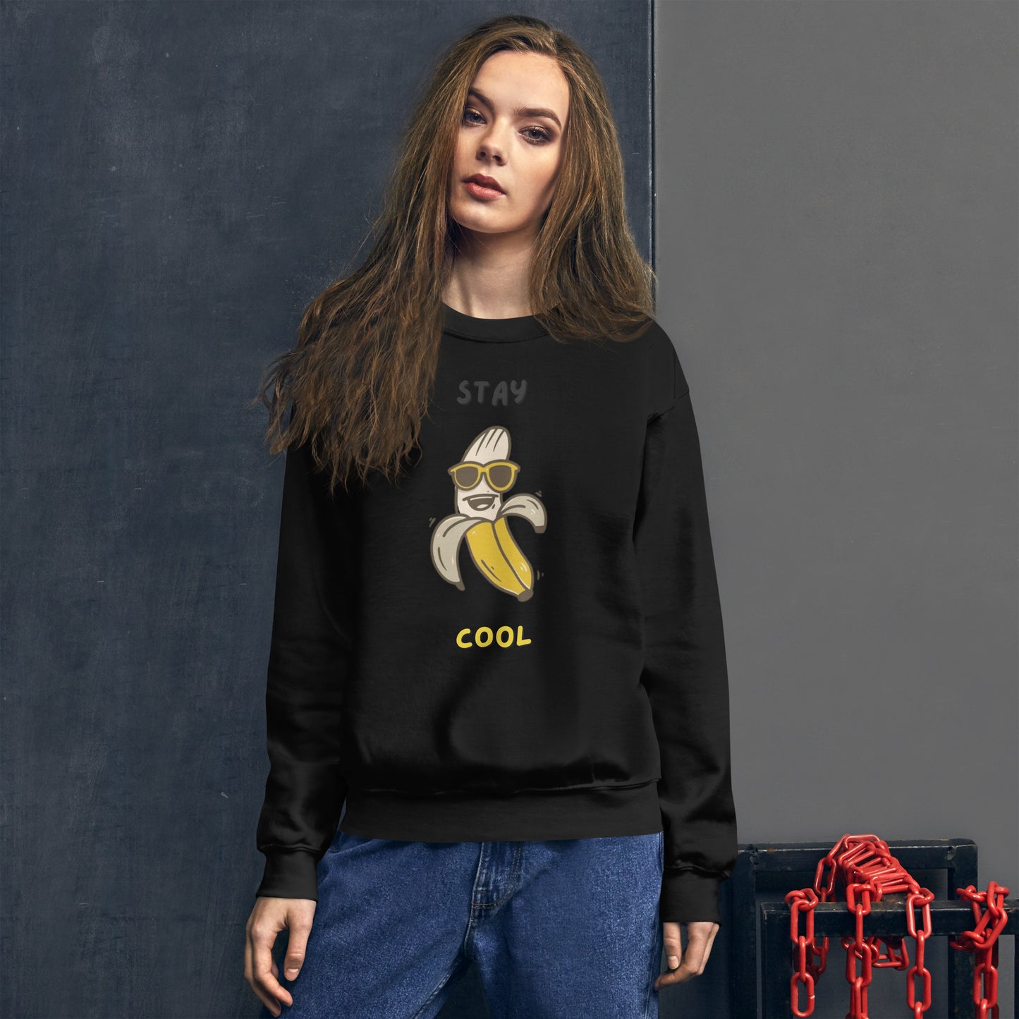 Sweatshirt unissexo Stay Cool