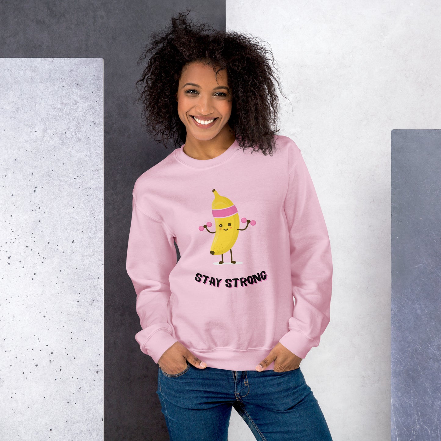 Sweatshirt unissexo Stay Strong