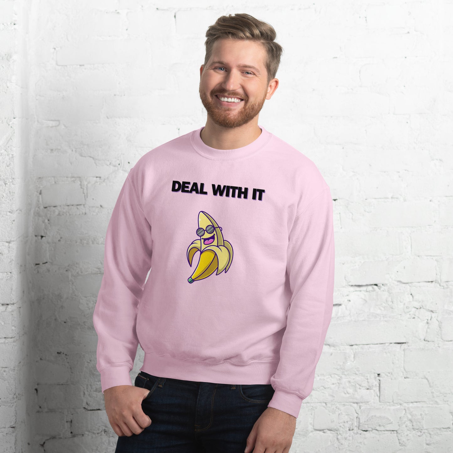 Sweatshirt Unissexo Deal With It