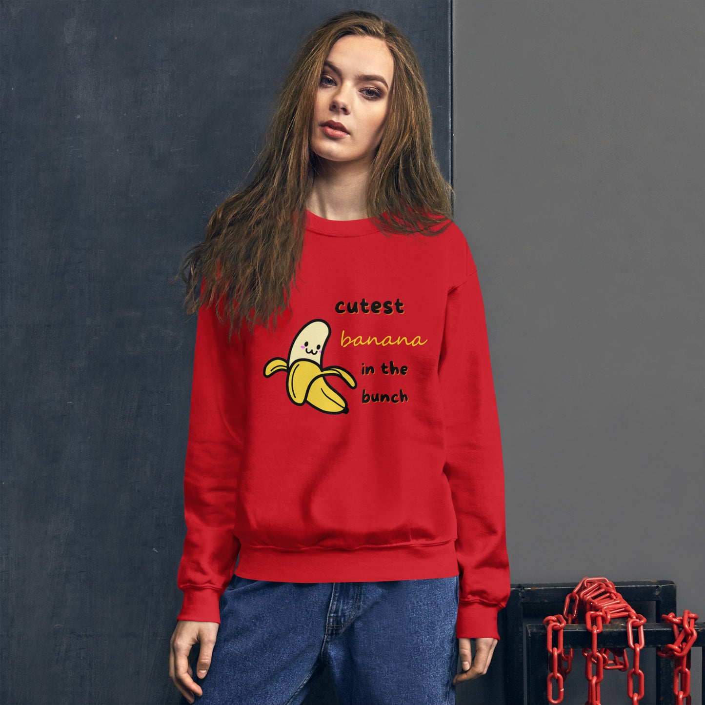 Sweatshirt Unissexo - Cute Banana