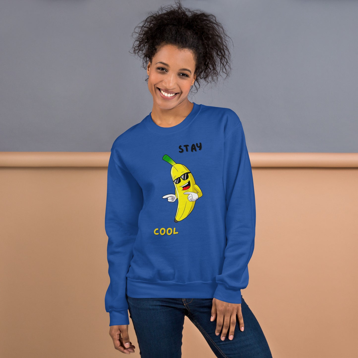 Sweatshirt unissexo Stay Cool