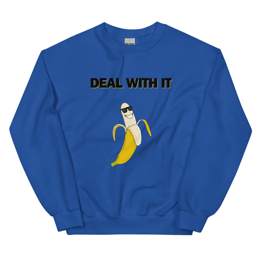 Sweatshirt unissexo Deal with it