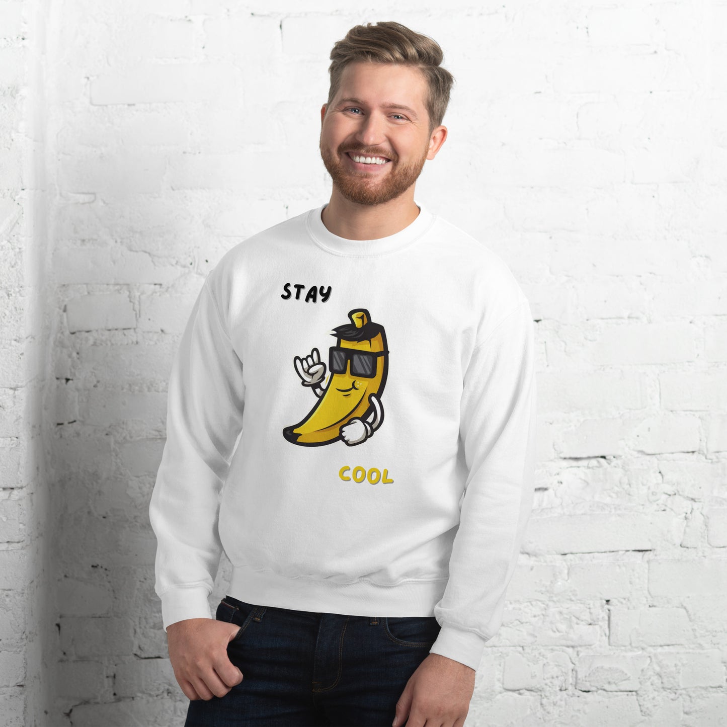 Sweatshirt unissexo Stay Cool