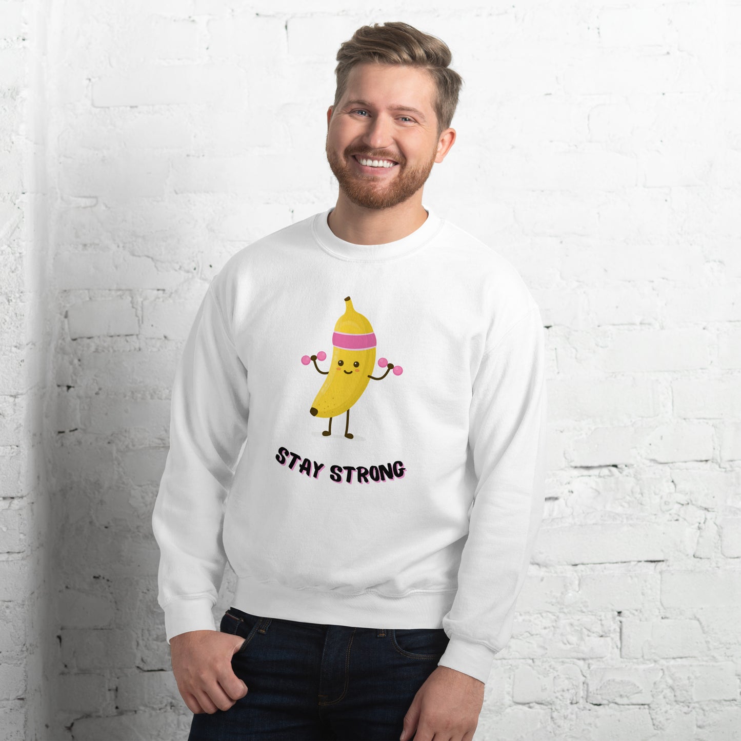 Sweatshirt unissexo Stay Strong