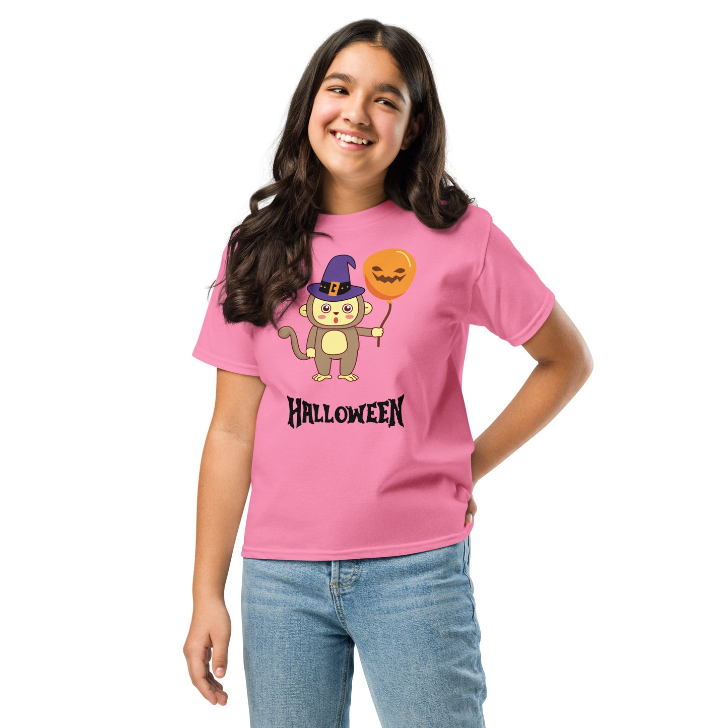 T-shirt juvenil de macaco de Halloween