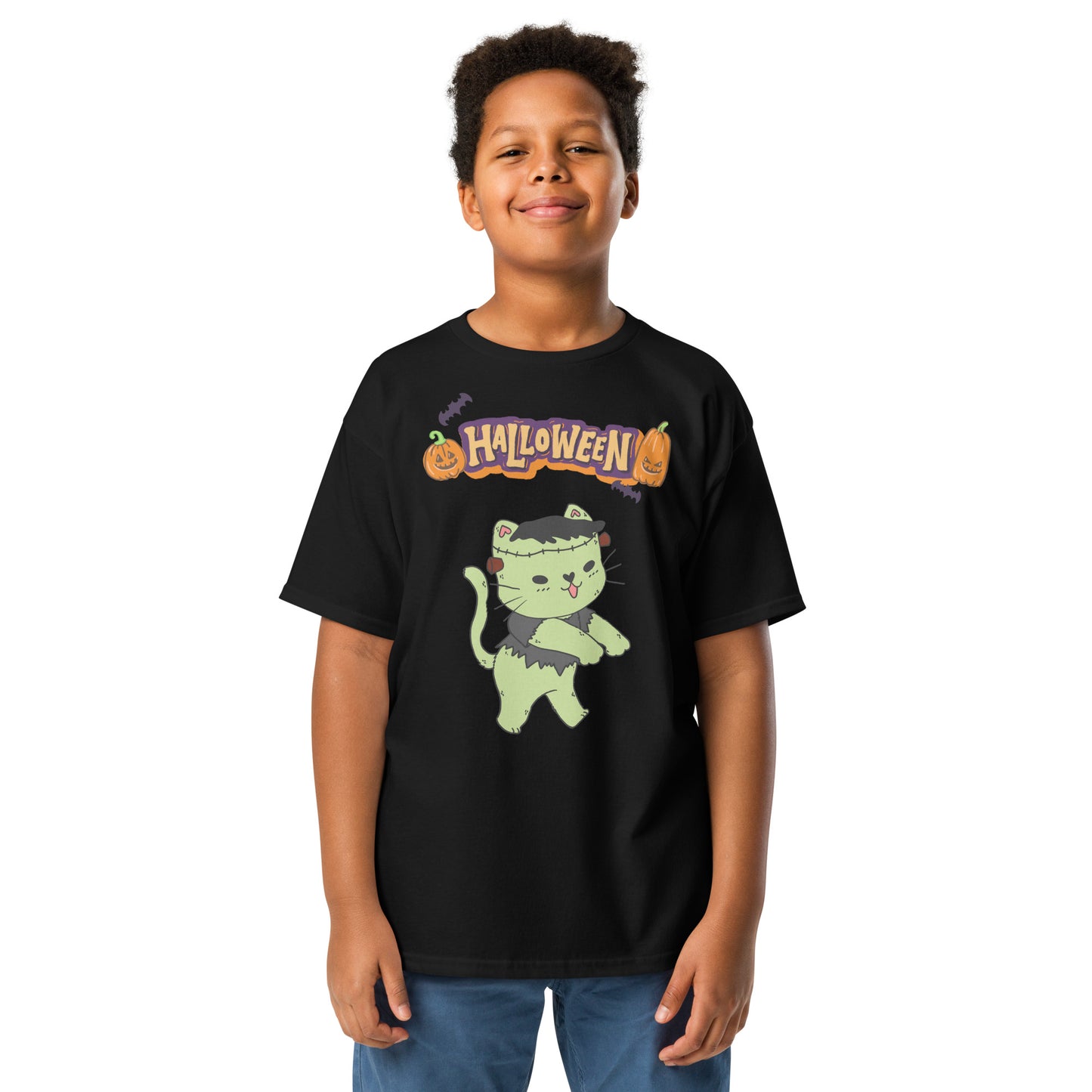 Zombie CatYouth classic tee