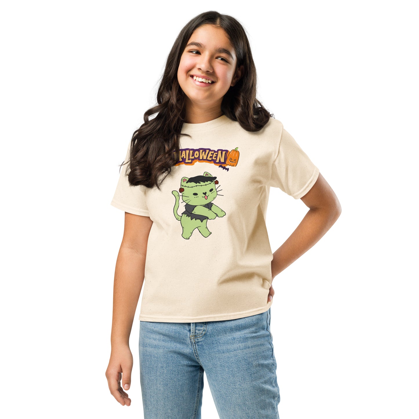 Zombie CatYouth classic tee