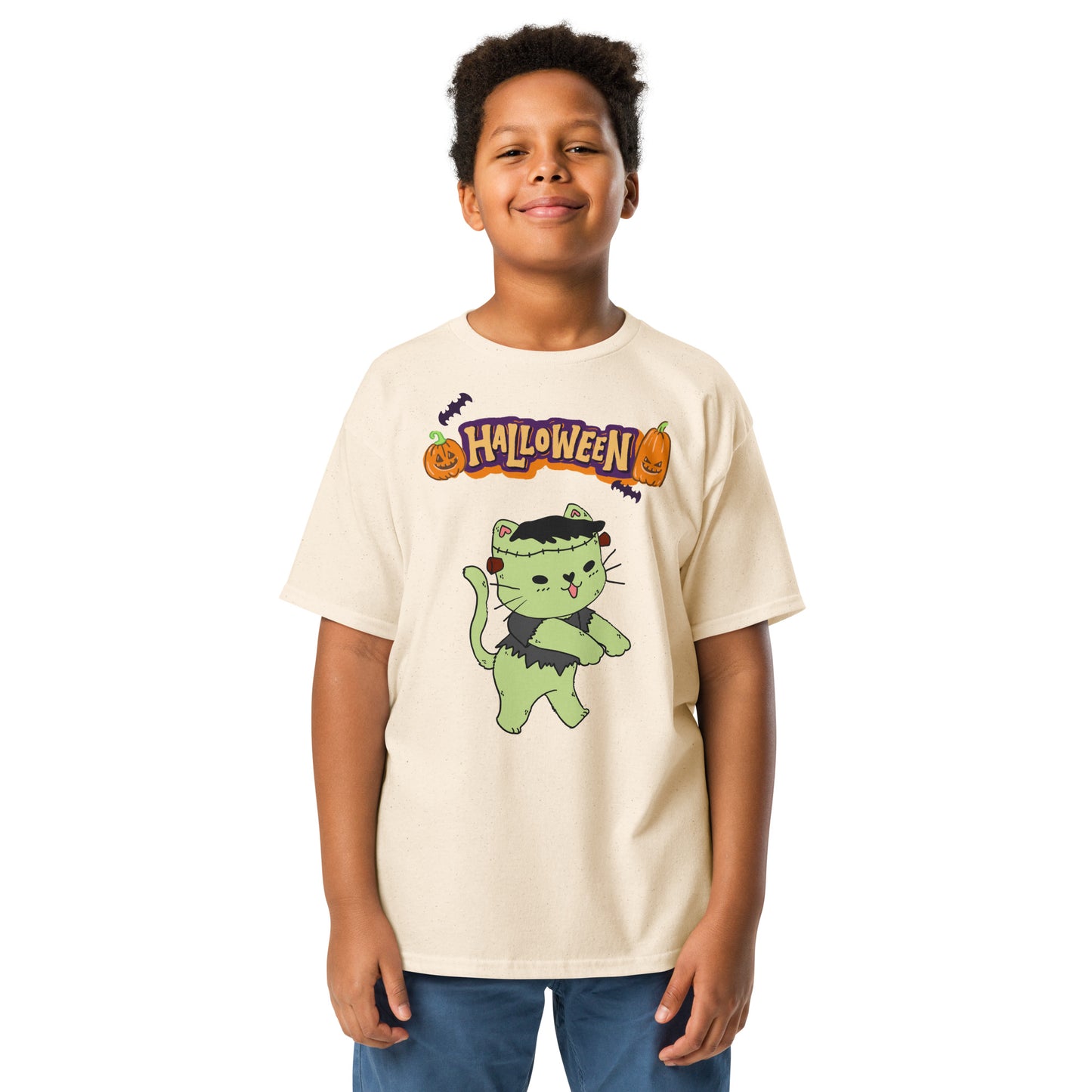 Zombie CatYouth classic tee