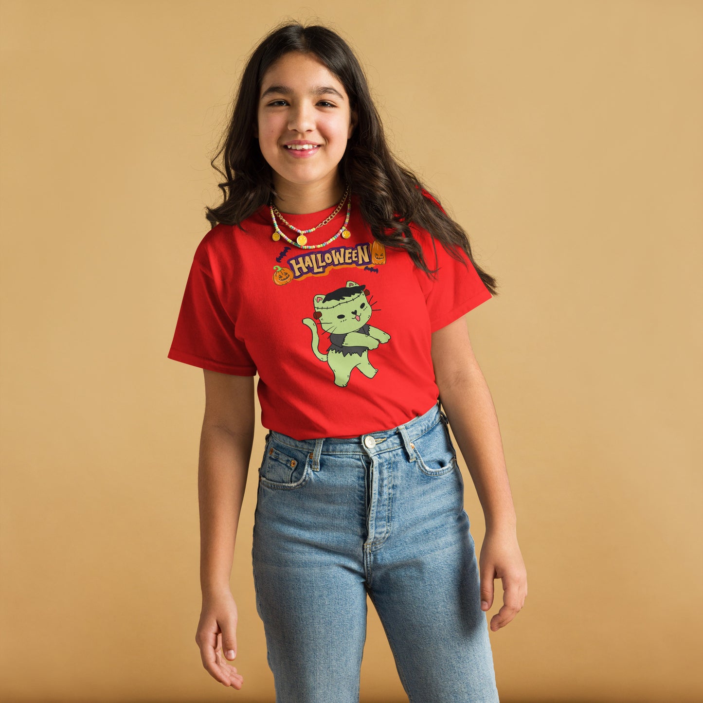 Zombie CatYouth classic tee