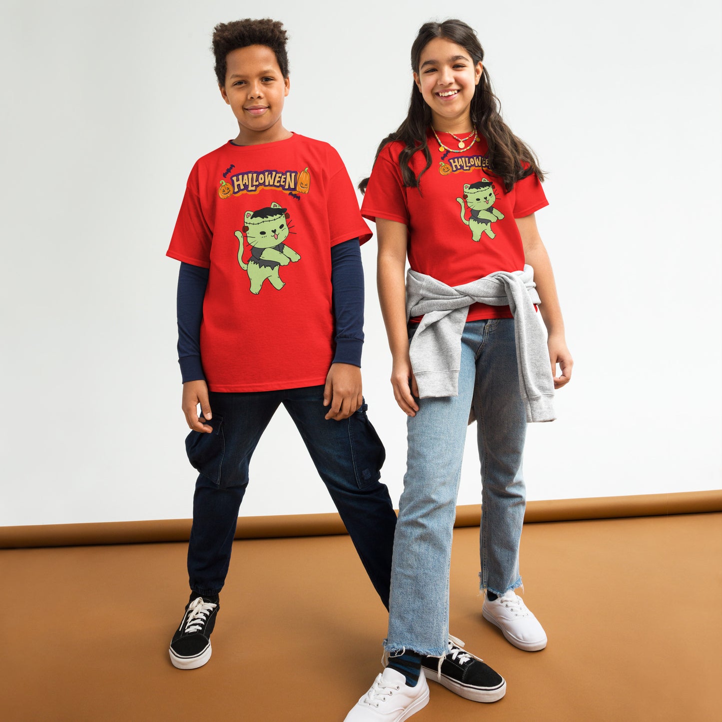 Zombie CatYouth classic tee