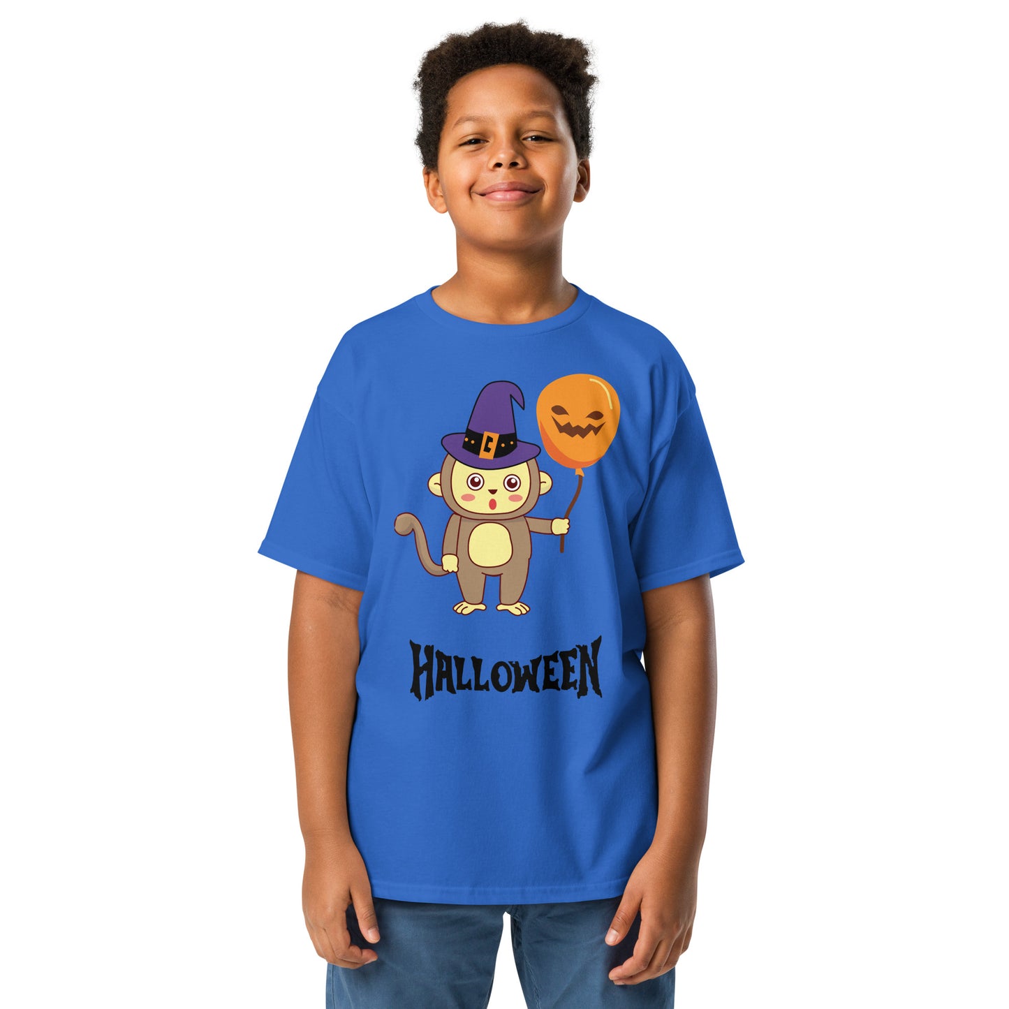 T-shirt juvenil de macaco de Halloween