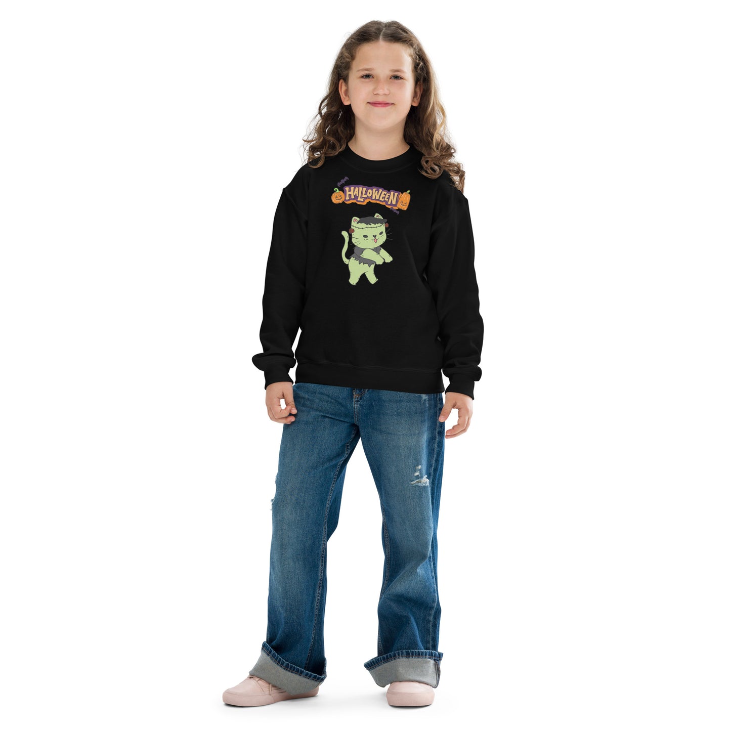 Sweatshirt gato zombie juvenil