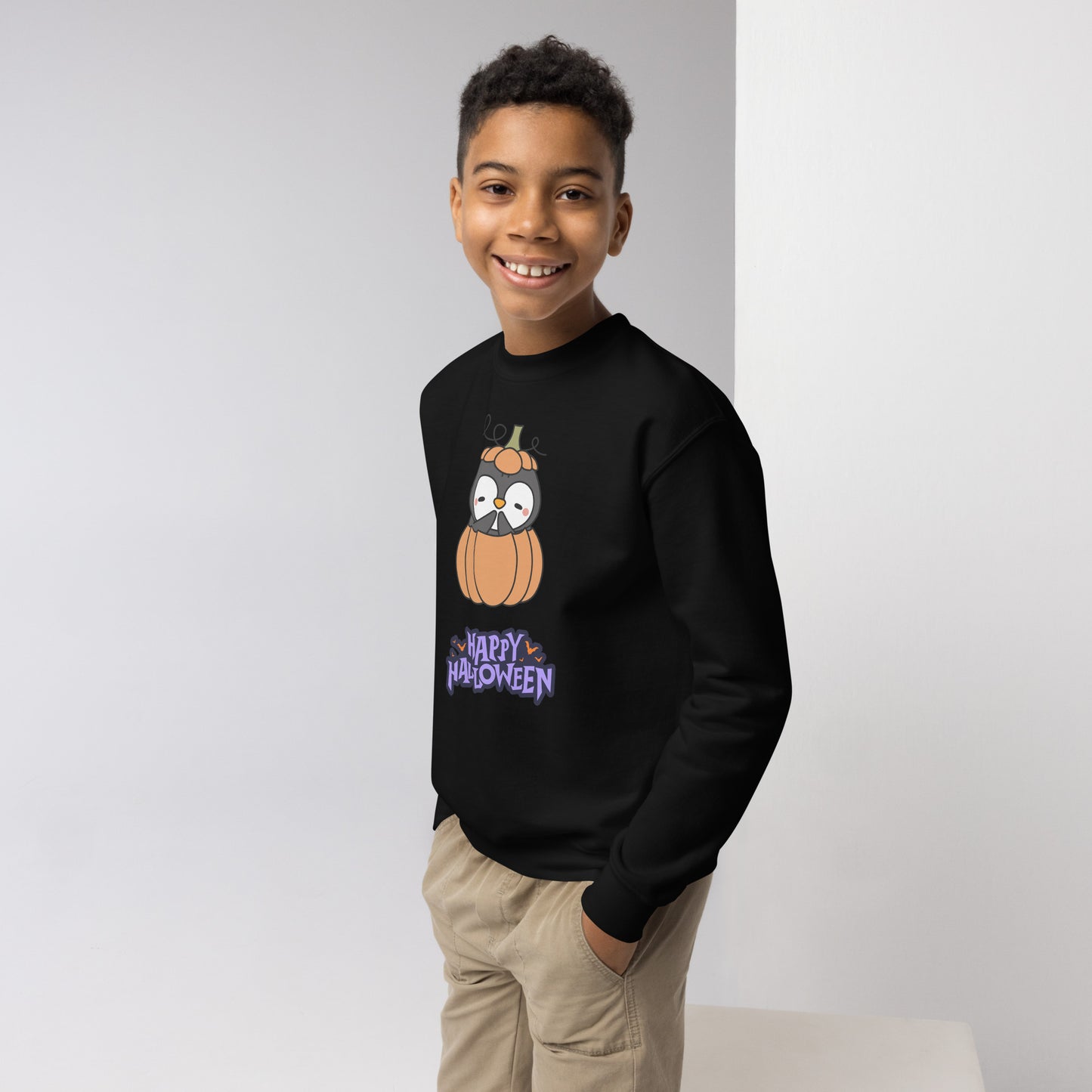 Penguin pumpkin Youth sweatshirt