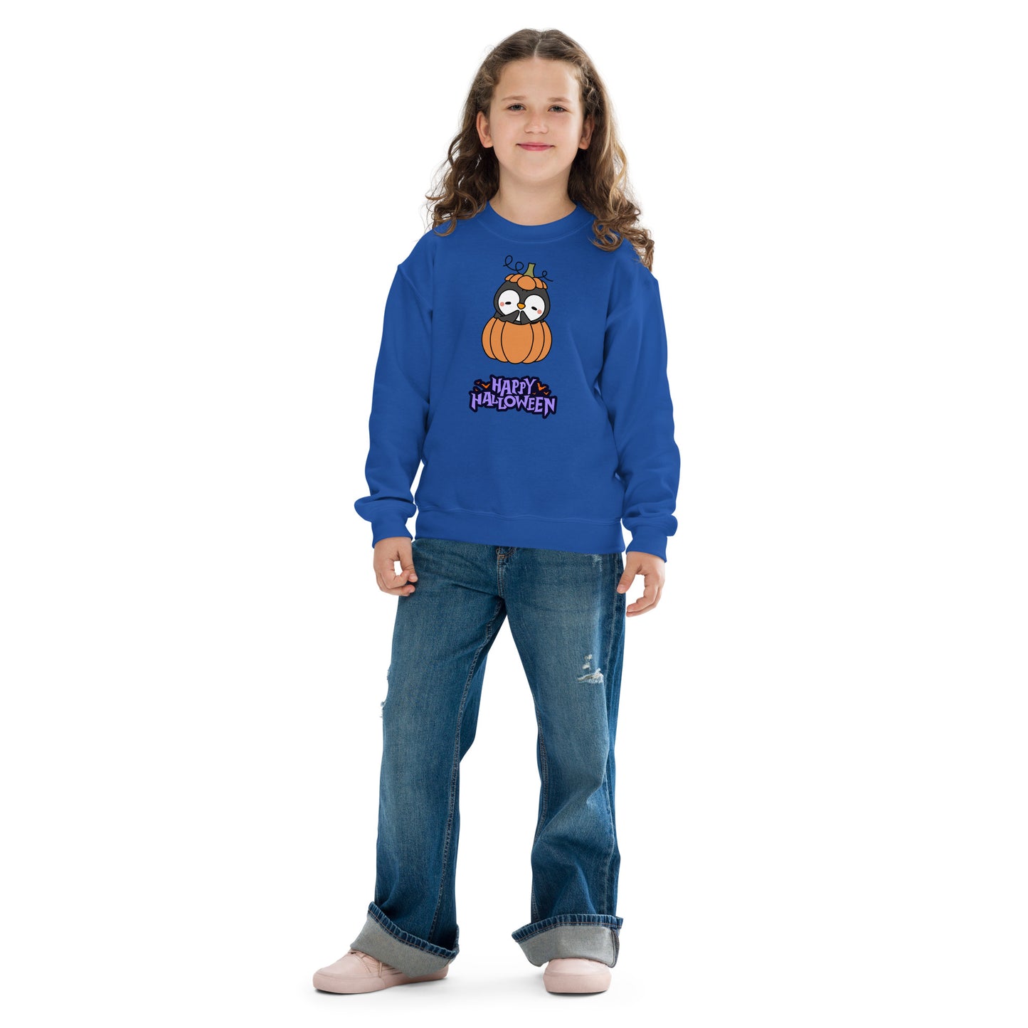 Penguin pumpkin Youth sweatshirt