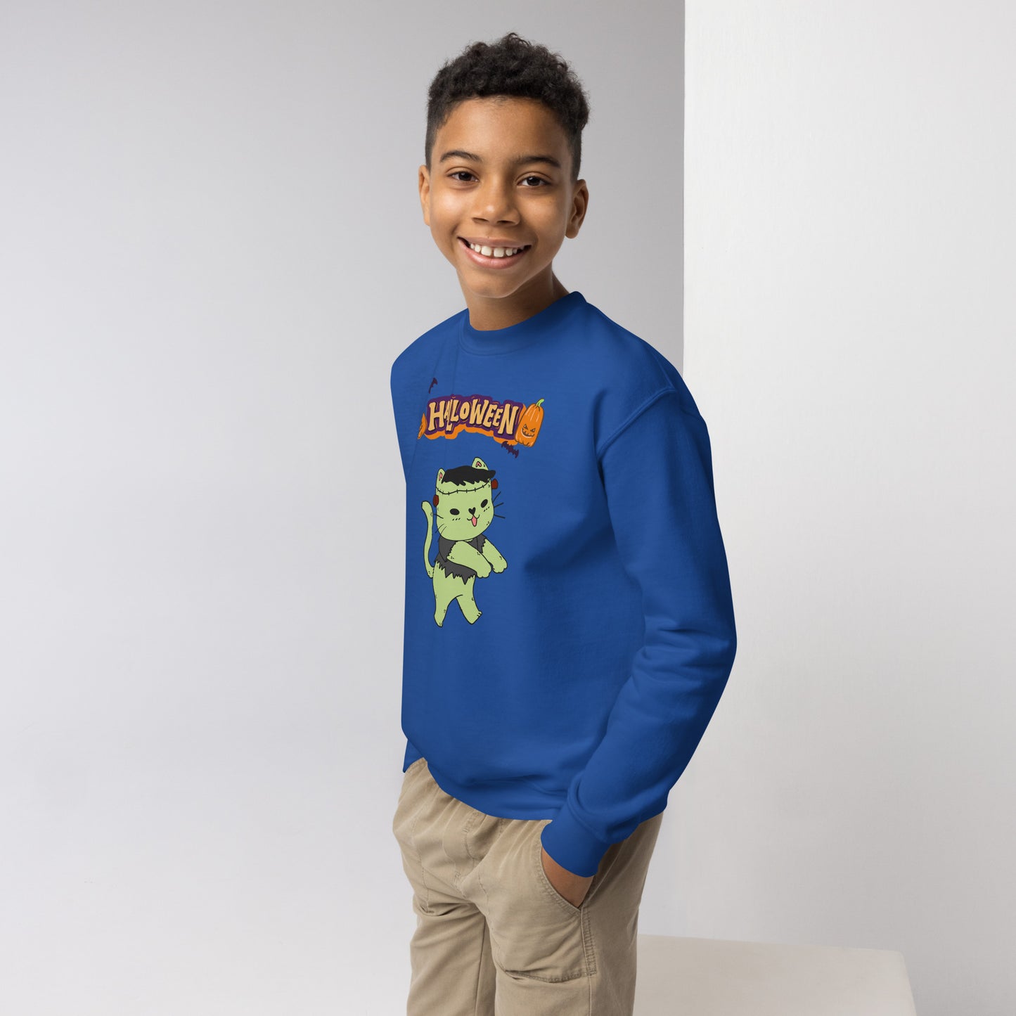 Sweatshirt gato zombie juvenil