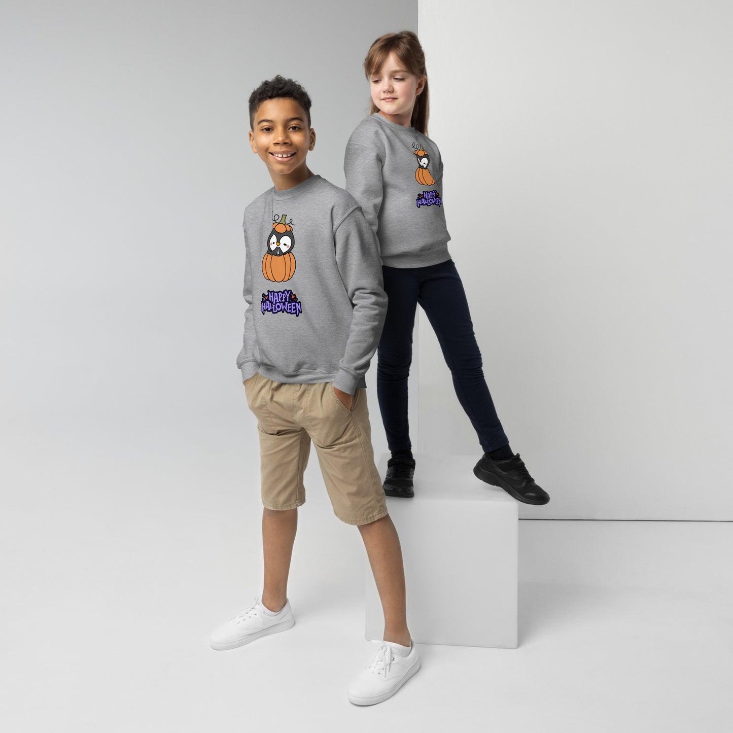 Penguin pumpkin Youth sweatshirt