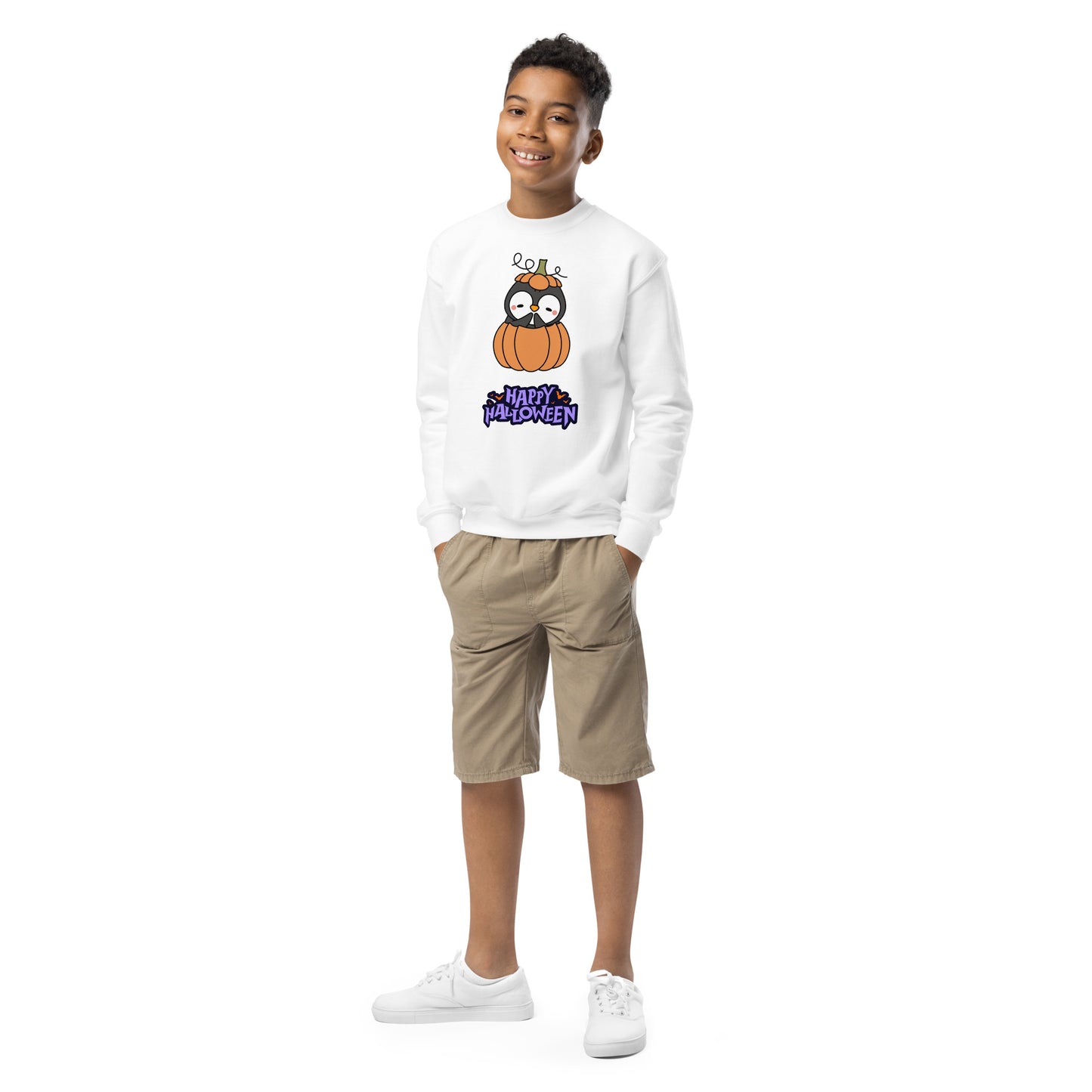 Penguin pumpkin Youth sweatshirt